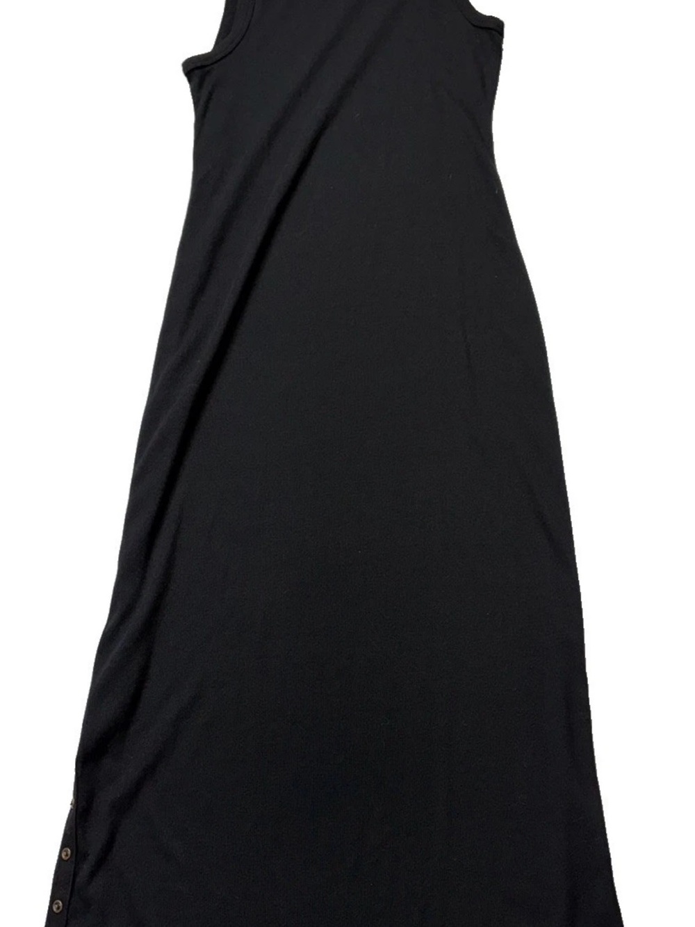Sundry snap up Maxi Dress Size XL Sleeveless Bodycon Stretch Ribbed Black